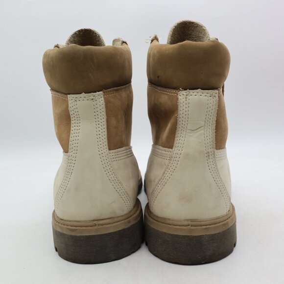 Timberland Premium 6-Inch Mens Size 12 M Ivory Nubuck Outdoor Waterproof Boots - Picture 5 of 11